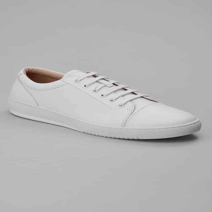 white Joseph Abboud sneaker 