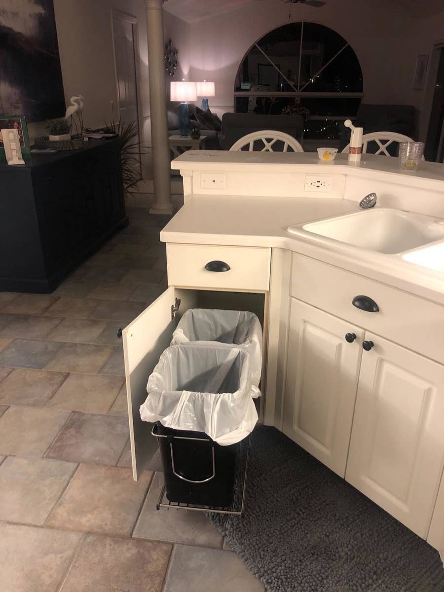 This Fancy Kitchen Trash Can Is the Greatest Gift I've Ever Given