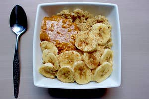 Overnight oats with nut butter