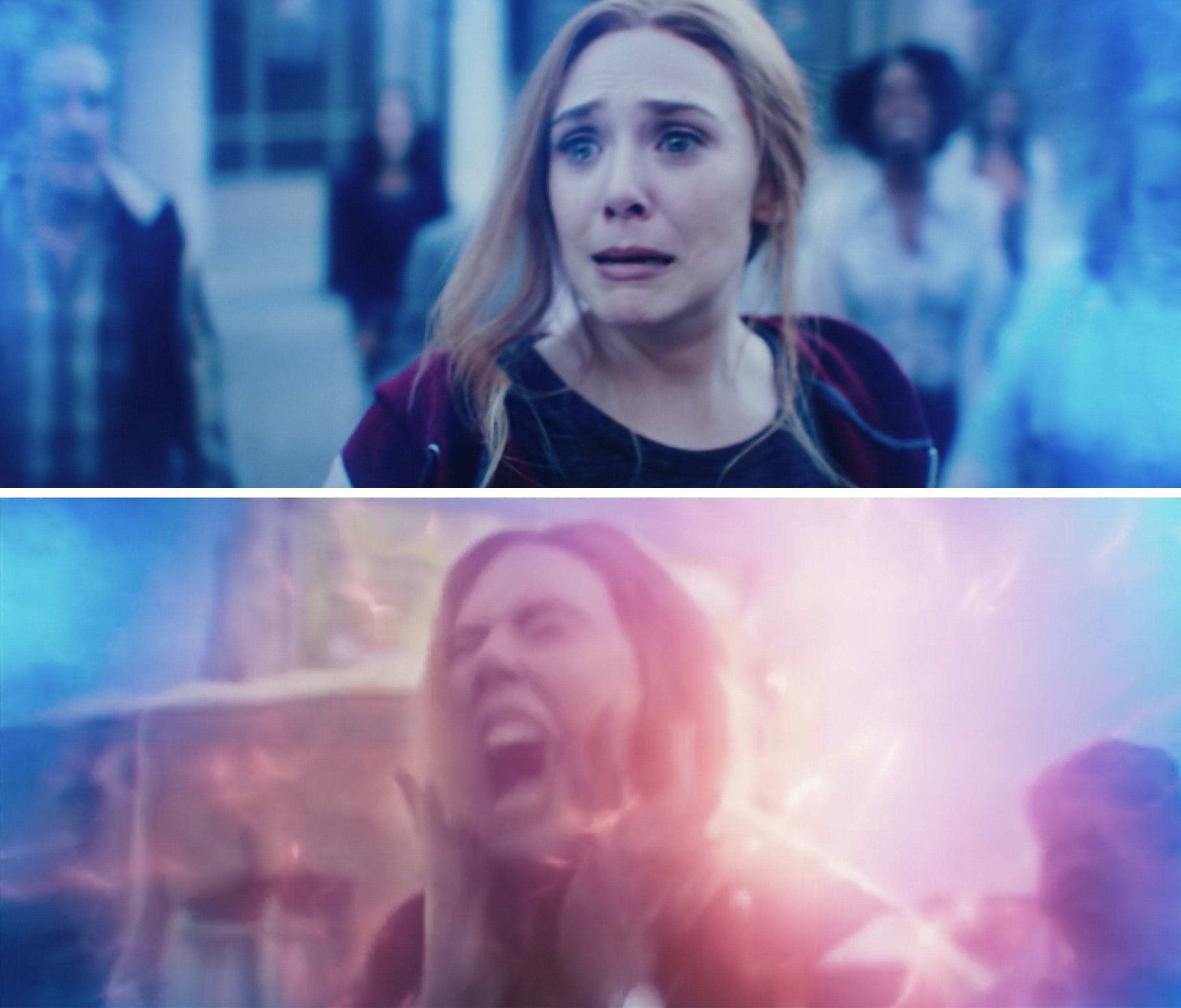 Wanda crying and screaming