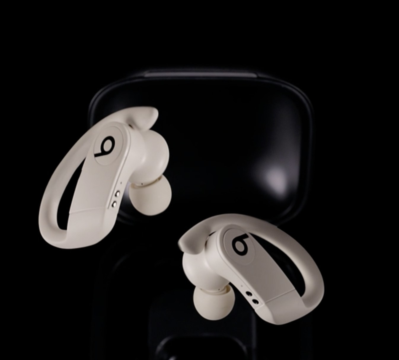 The earphones in white