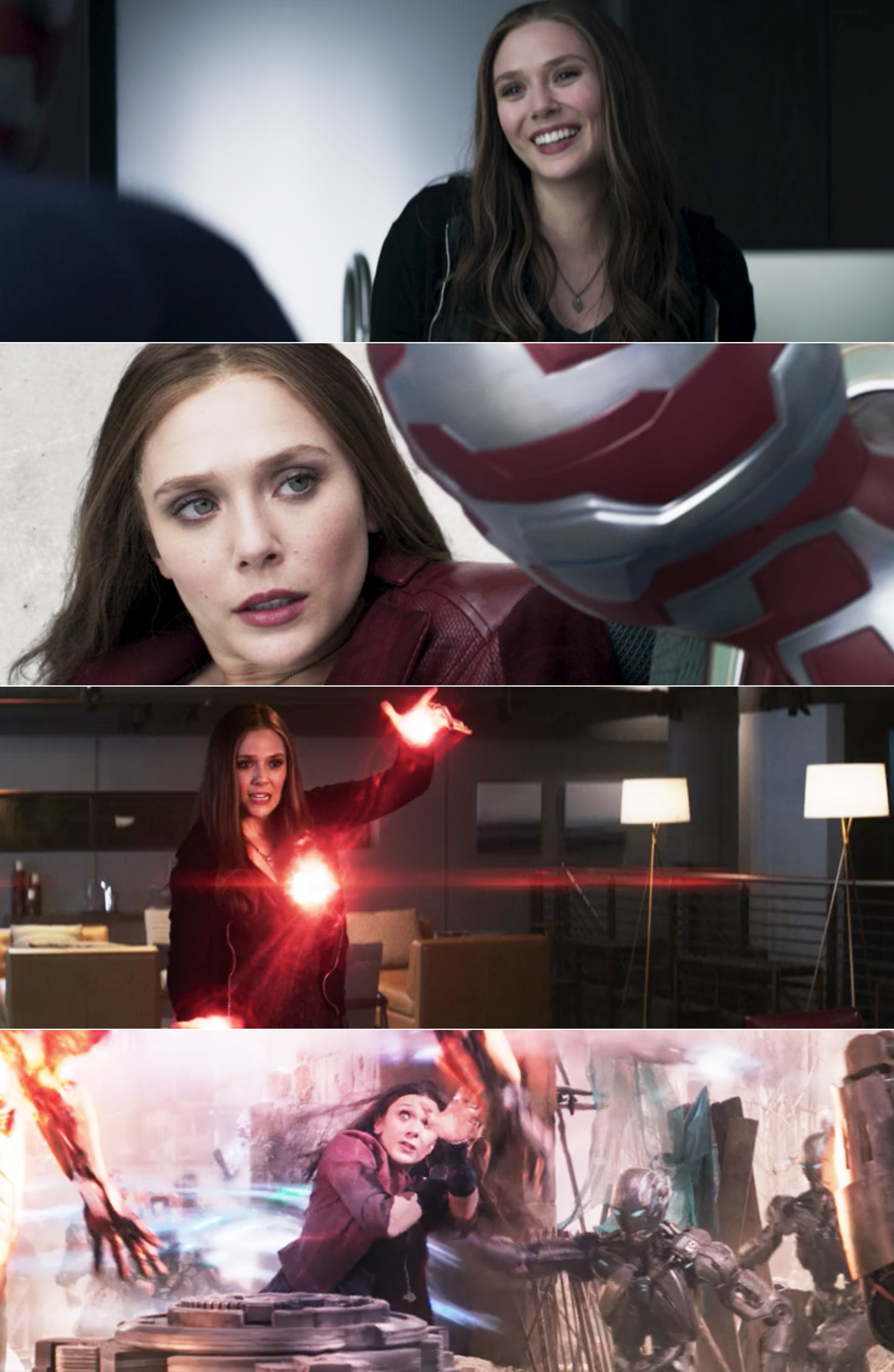 Wanda in Age of Ultron and Civil War