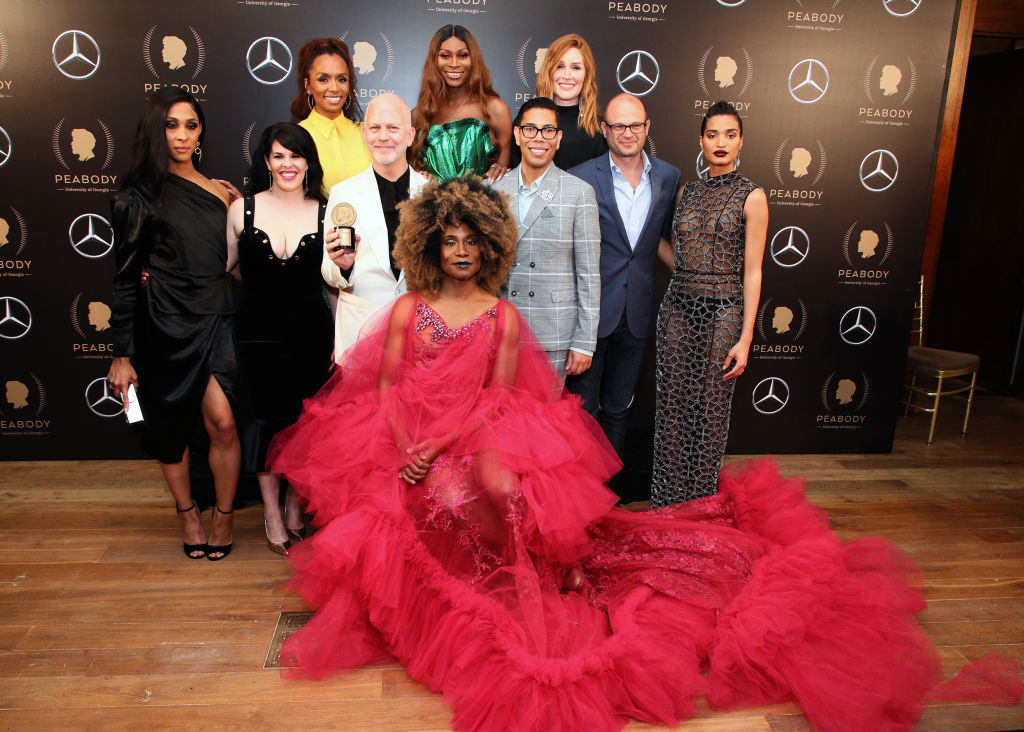 The cast and creators of Pose at the Peabody awards in 2018