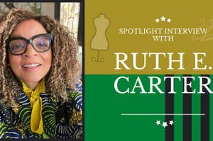 A graphic that reads, "Spotlight interview with Ruth E. Carter"