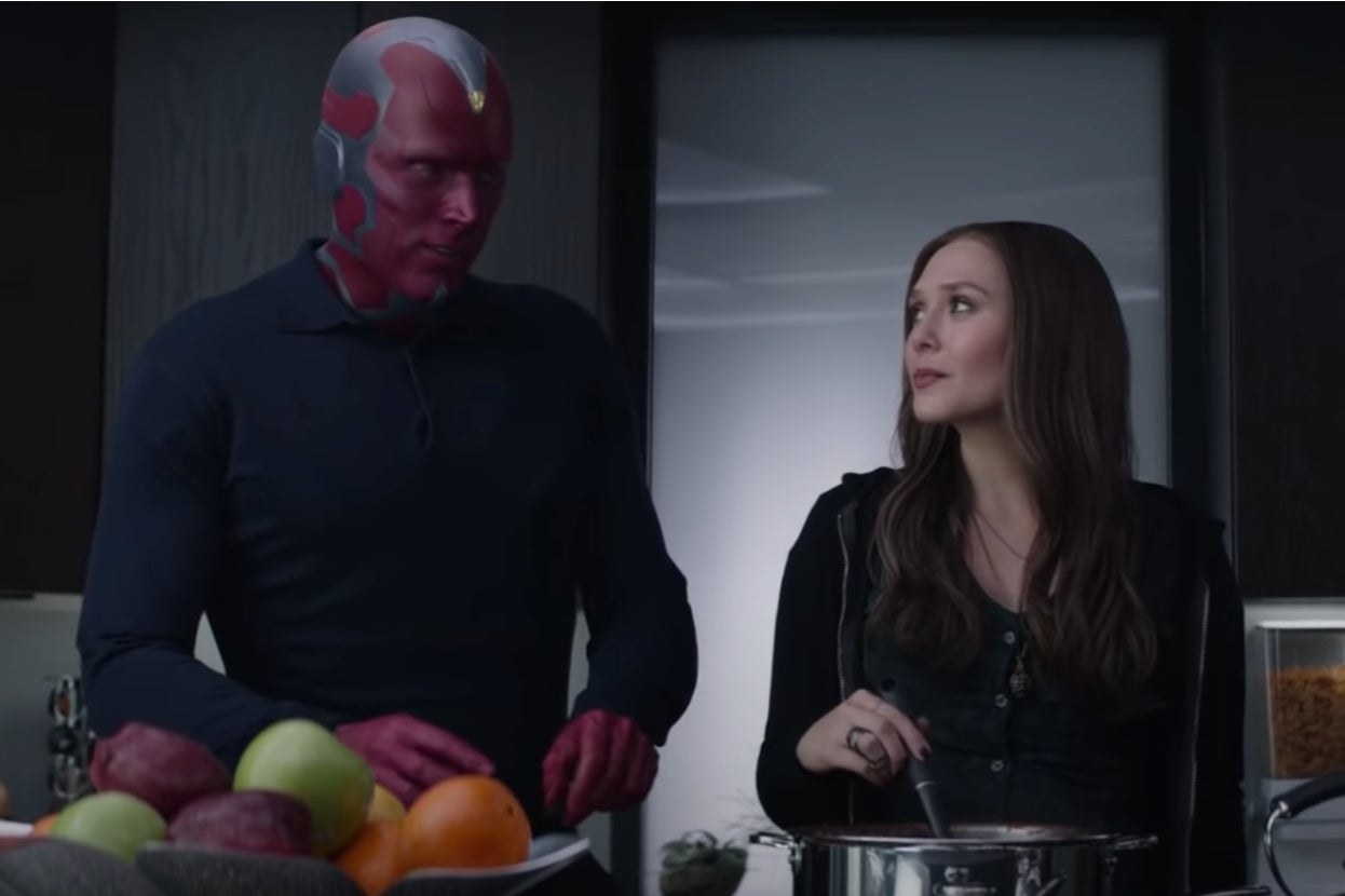 Vision and Wanda in &quot;Captain America: Civil War&quot; 