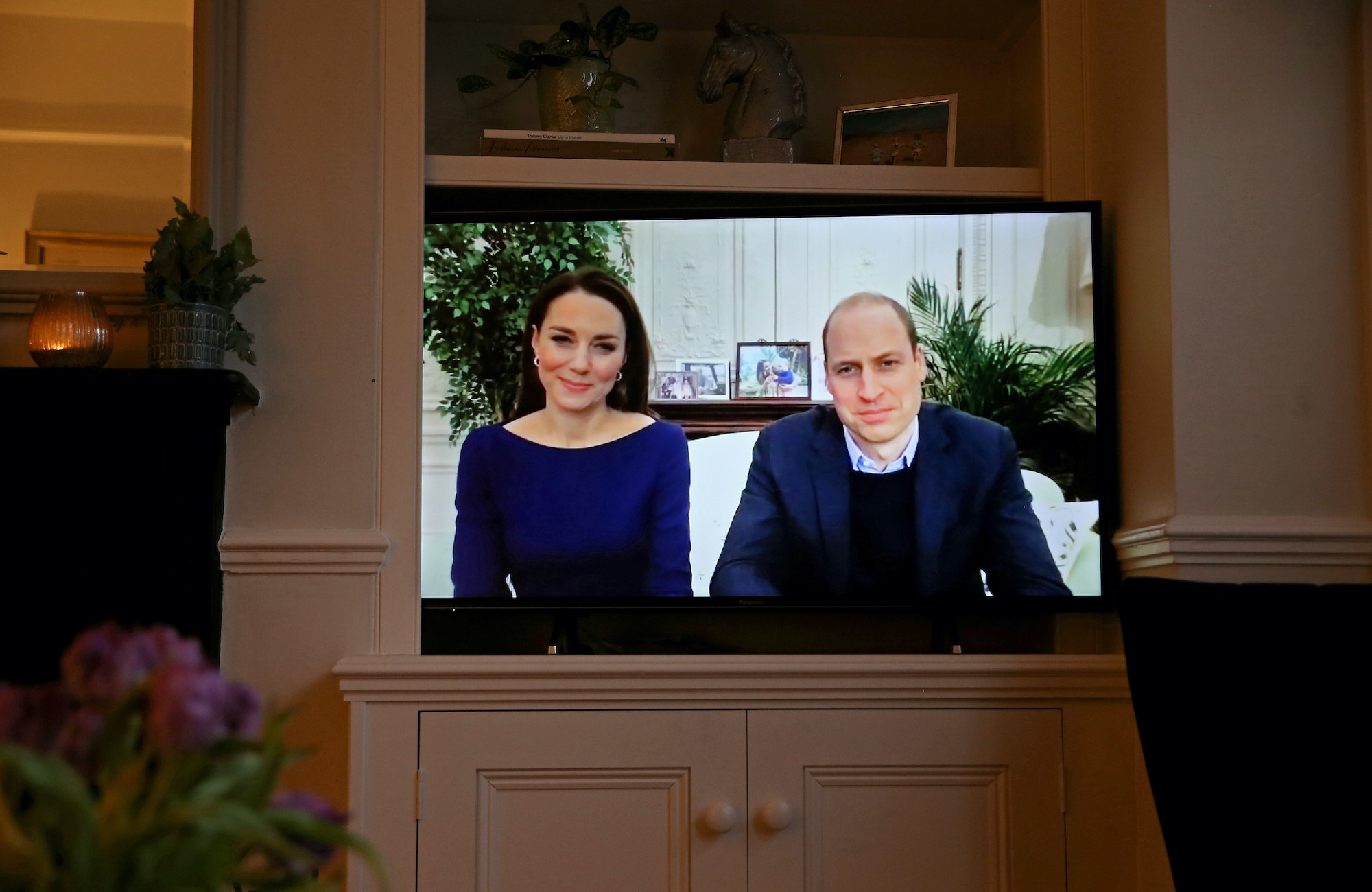 Prince William and Kate Middleton&#x27;s Commonwealth Day statement on a television