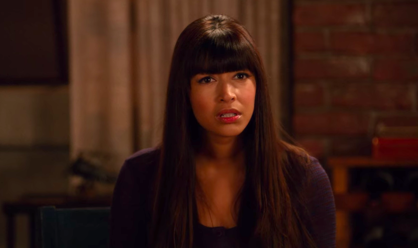 Cece from &quot;New Girl&quot; looking angry and hurt