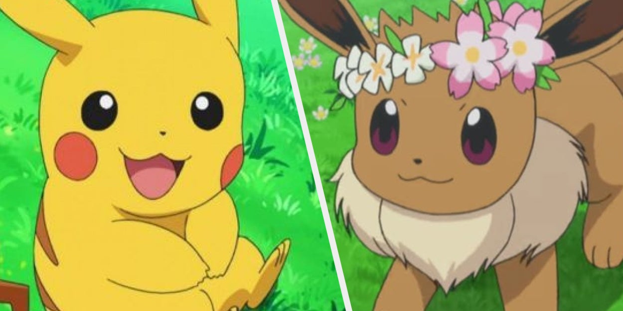 anime eevee and pikachu