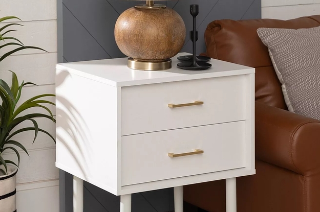 The nightstand in white