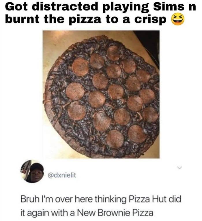 pizza burnt to a crisp
