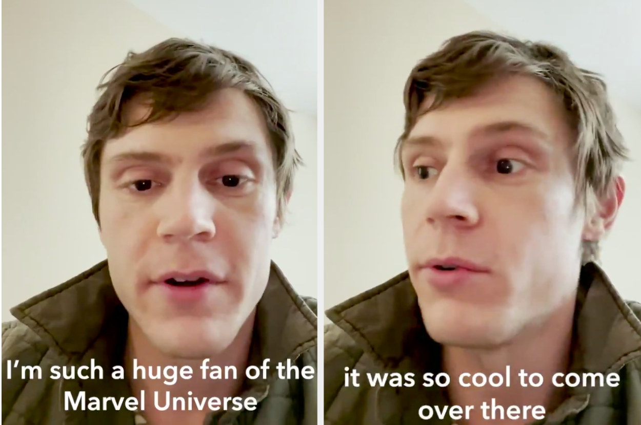 Evan peters saying how cool it was to film wandavision