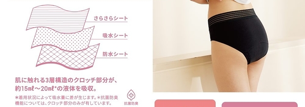 これは試してみたい Guから吸水型 生理パンツ が登場 価格は1490円
