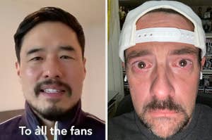 Randall Park side by side with Kevin Smith