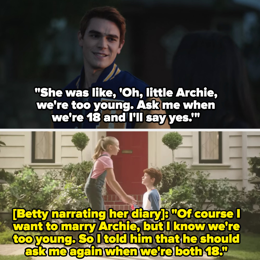 little Archie proposes to Betty just like in Archie&#x27;s story