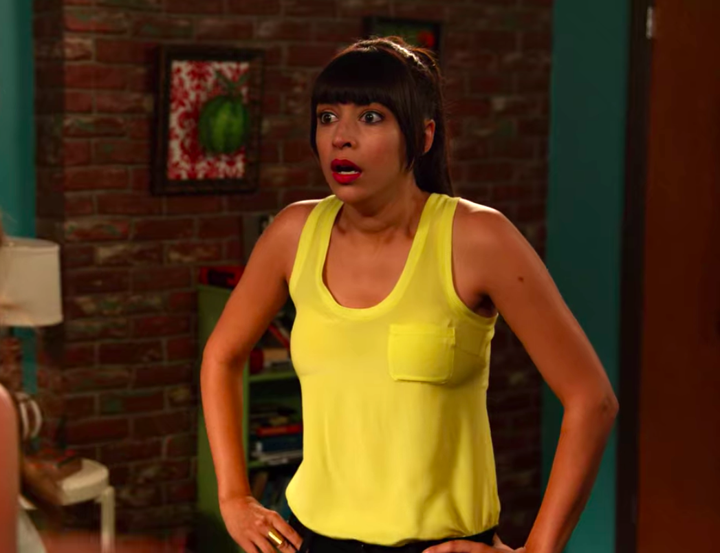 Cece from &quot;New Girl&quot; looking shocked and hurt