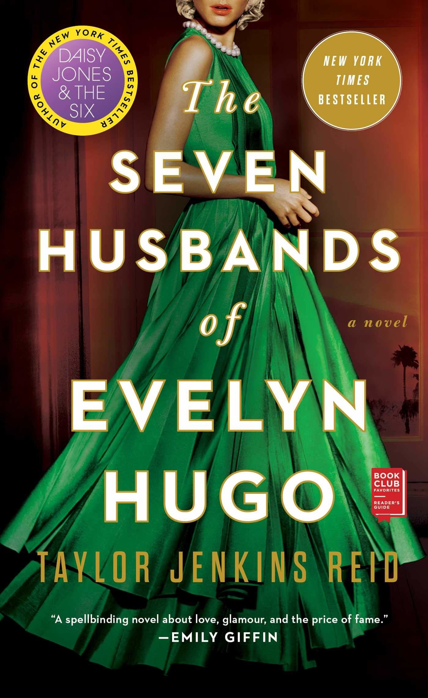 Cover of the book with a woman in a green dress 