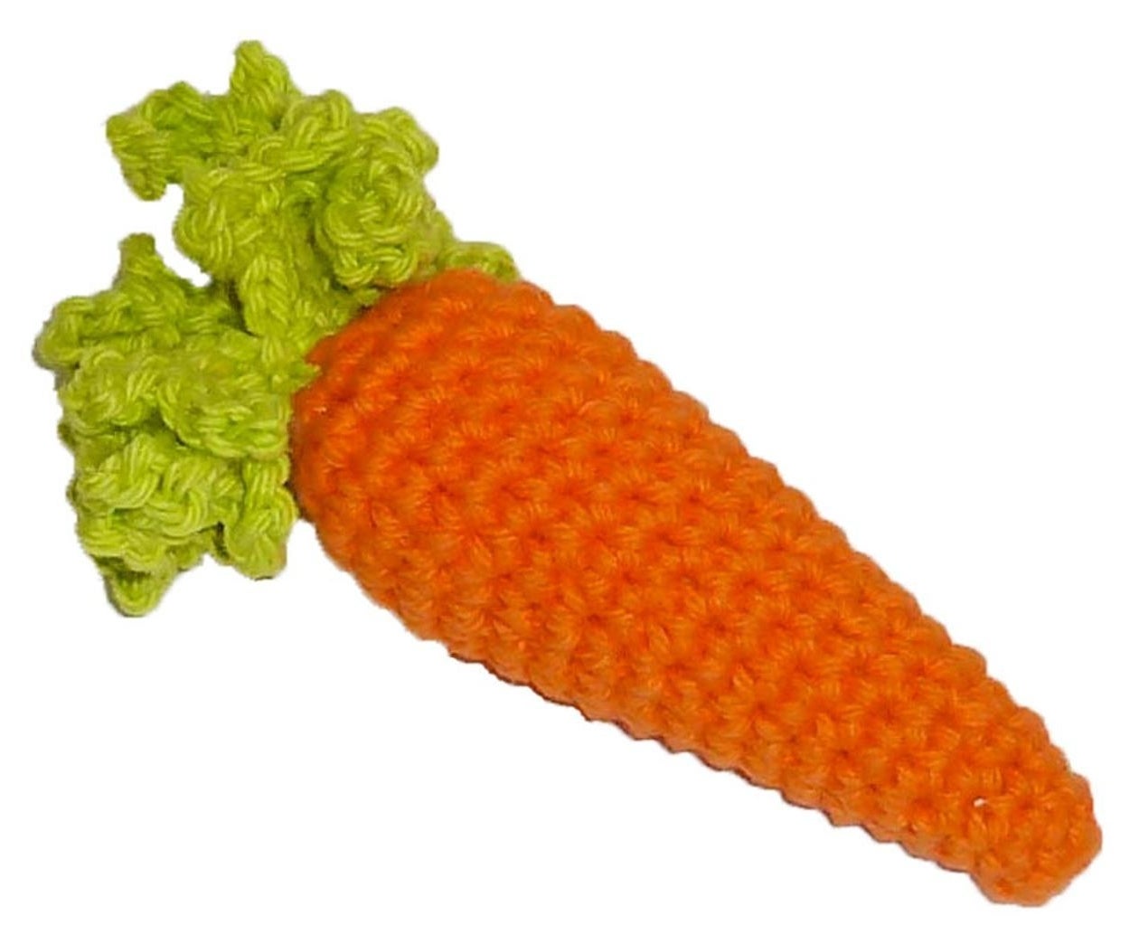 The toy shaped like a carrot