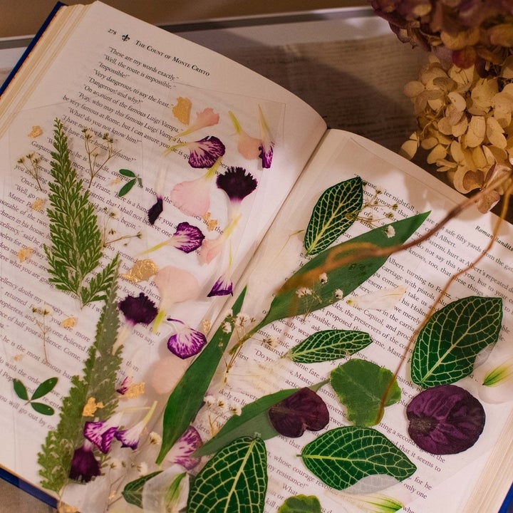 the floral bookmarks 