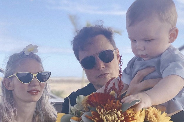 Elon Musk Just Shared His First Family Photo With Grimes And Their Son, And It's So Adorable