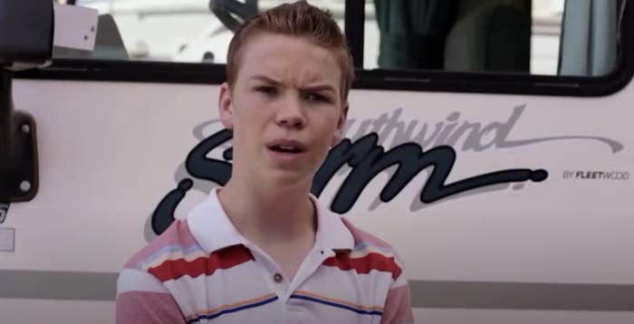 Will in &quot;We&#x27;re the Millers&quot; standing by the camper