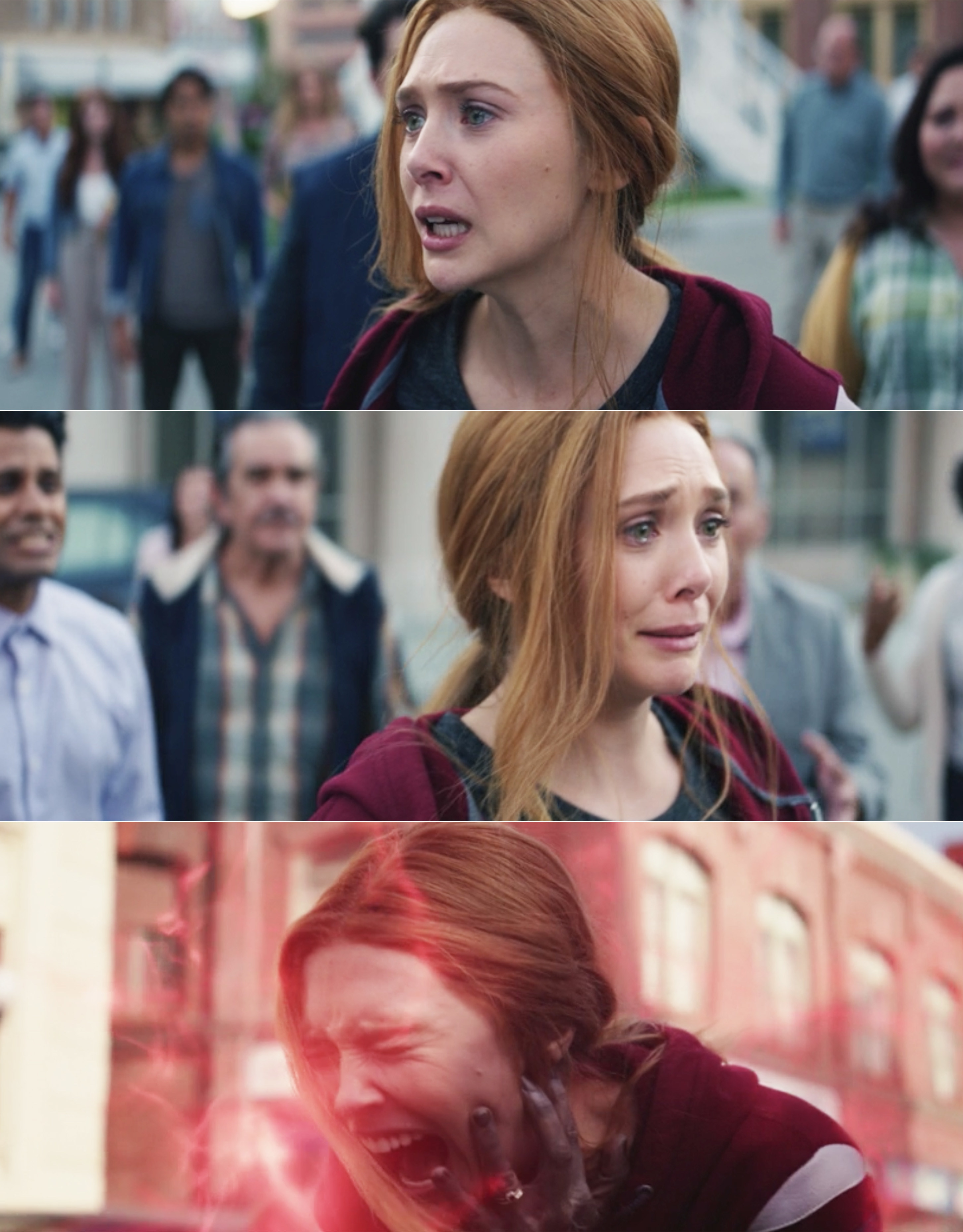 Wanda crying and screaming