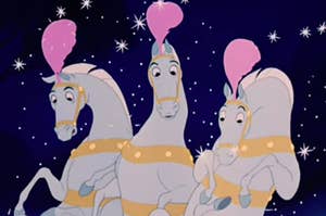 The mice from cinderella after they were turned into horses 