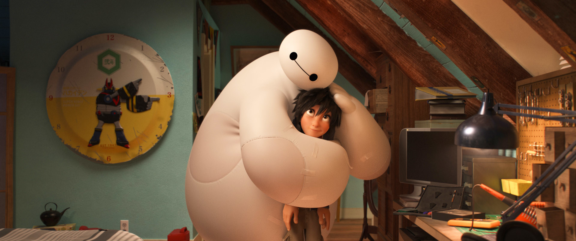 Baymax hugging Hiro in &quot;Big Hero 6&quot;