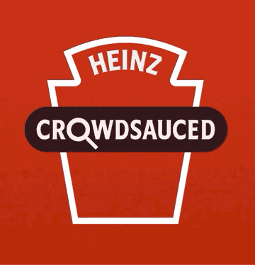 An illustration of the word &quot;crowdsauced&quot; flashing