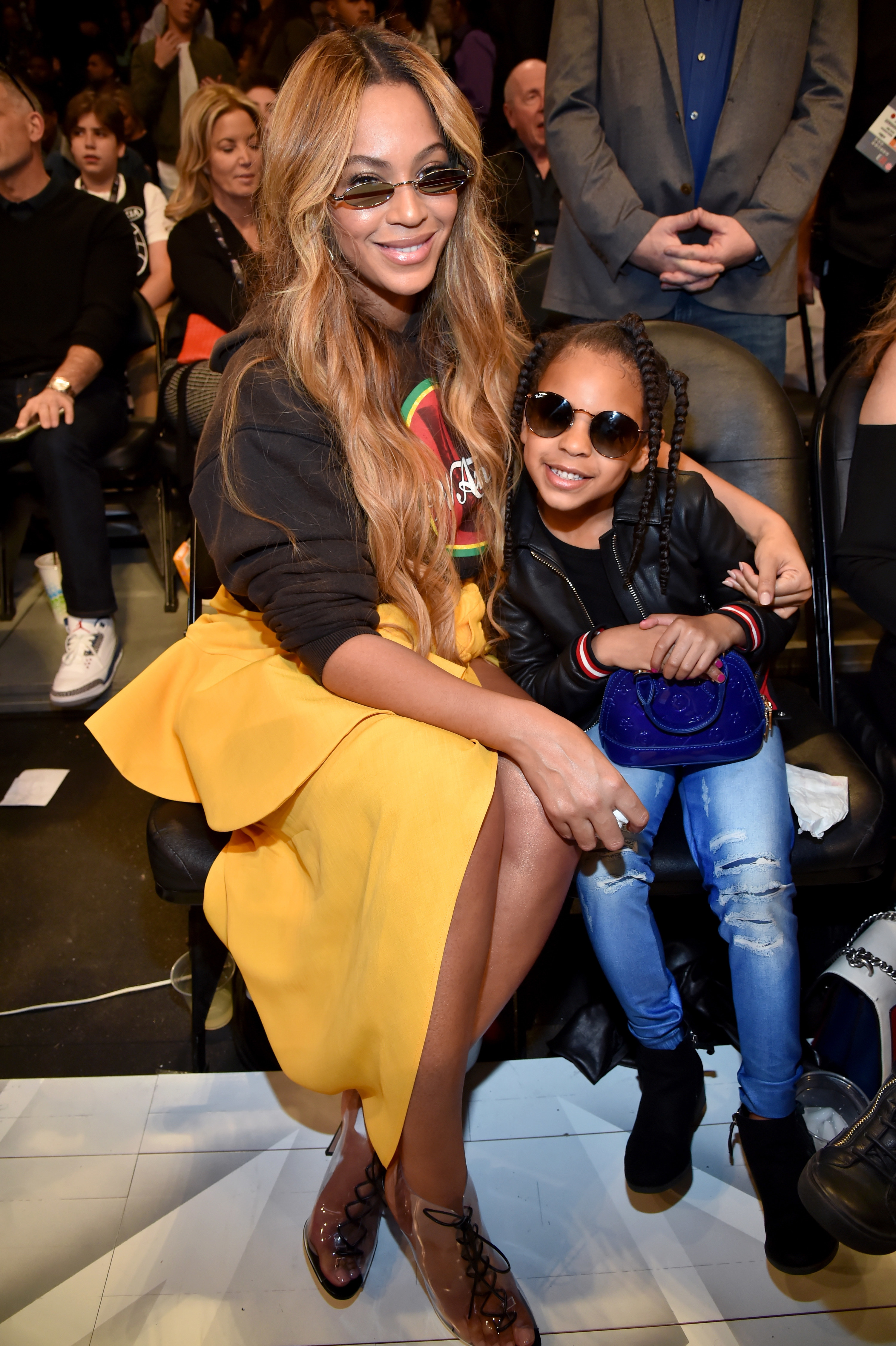 Beyoncé and Blue Ivy at the 2018 NBA All-Star Game