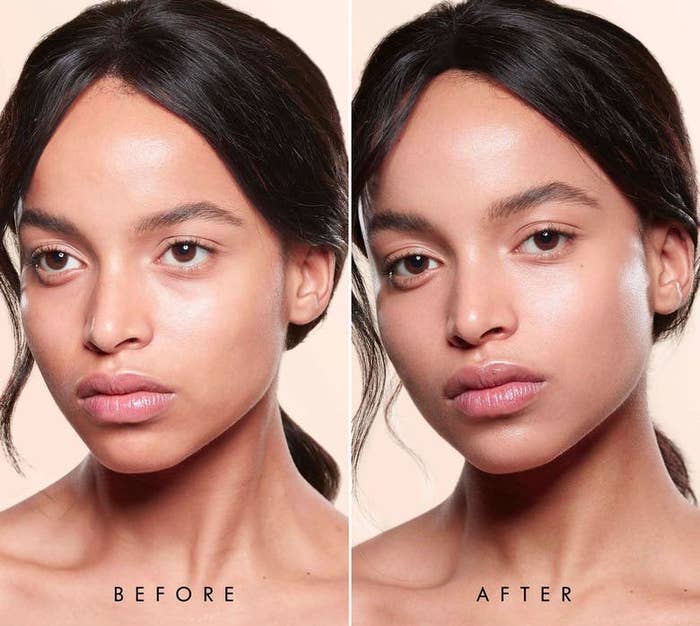 A model wearing the foundation in 7.75