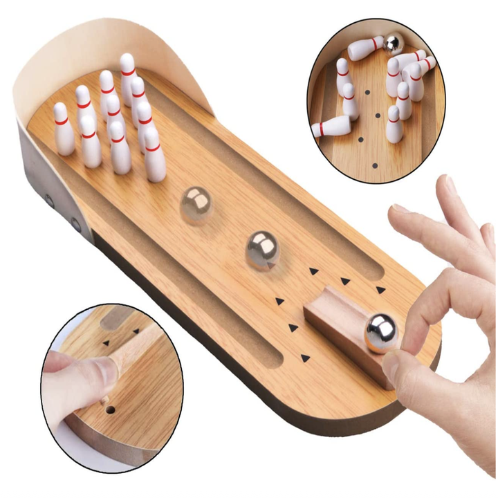 classic desktop bowling set