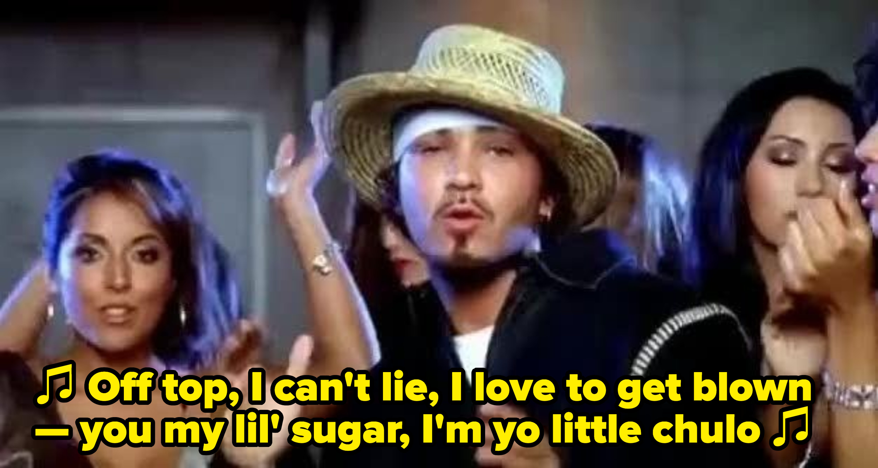 Baby Bash rapping: &quot;Off top, I can&#x27;t lie, I love to get blown -- you my lil&#x27; sugar, I&#x27;m yo little chulo&quot;