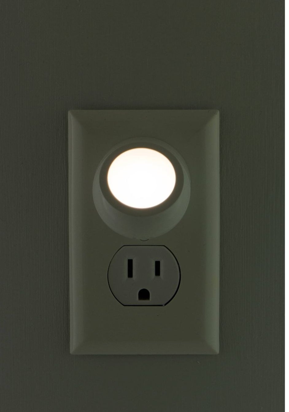 The nightlight, which plugs directly into an outlet