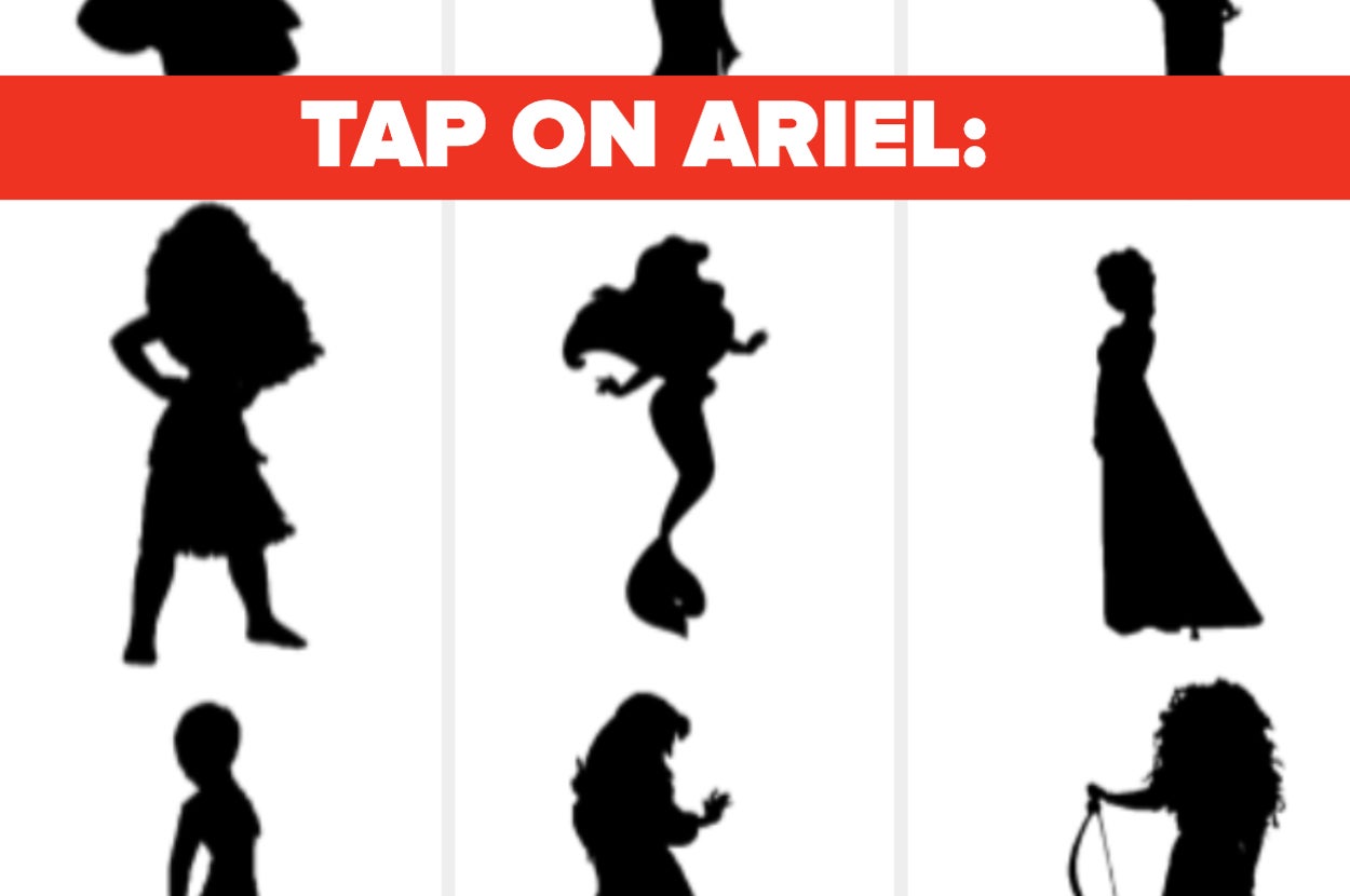Disney Princess Silhouette Quiz, image size:1250x830