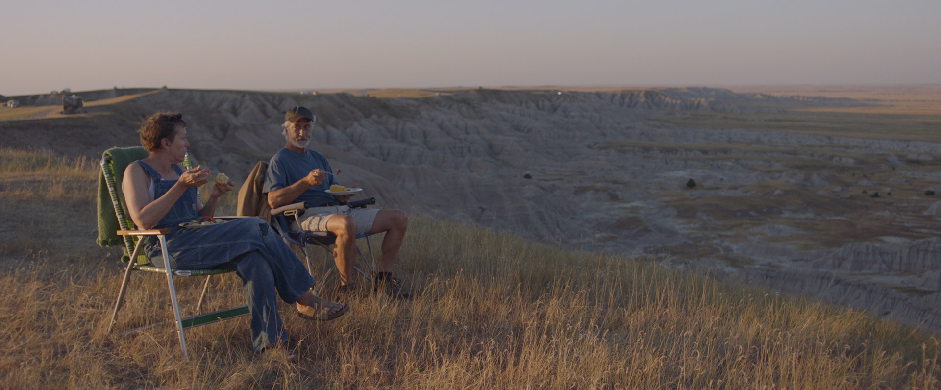 Frances McDormand and David Strathairn in the film Nomadland