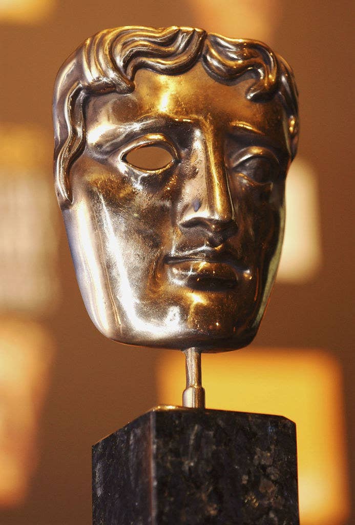 Close-up of a BAFTA Award