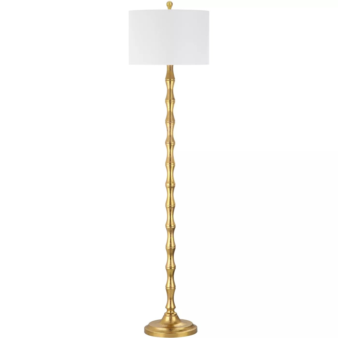 The white and gold floor lamp