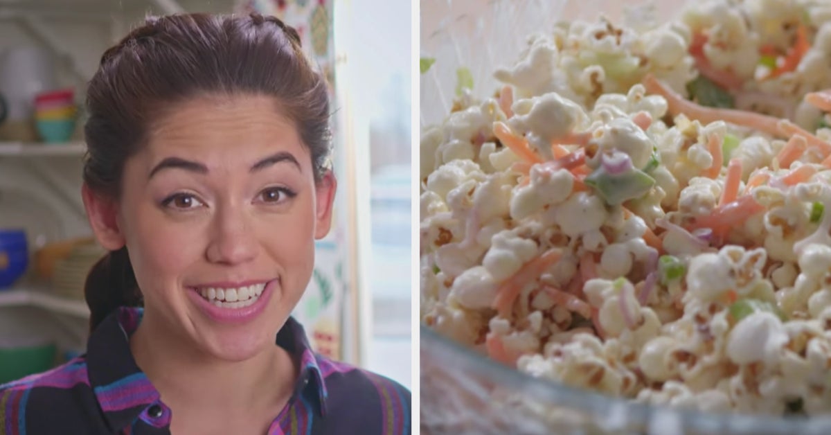 Popcorn salad woman becomes virus, disgusting internet