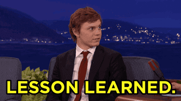 Evan Peters says, &quot;Lesson Learned&quot; during an interview