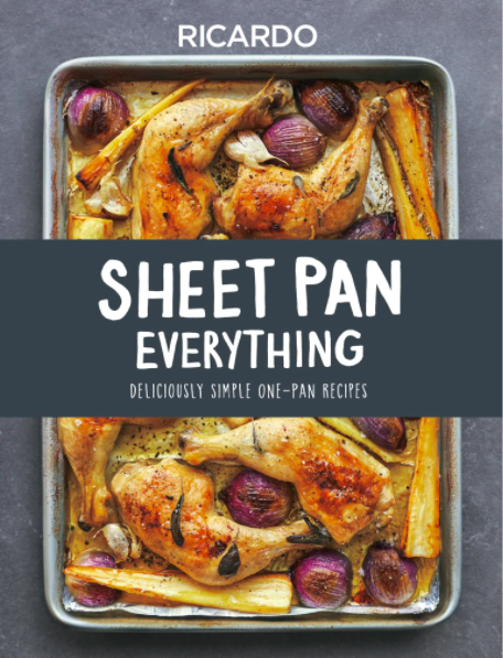The cover of a book titled Sheet Pan Everything
