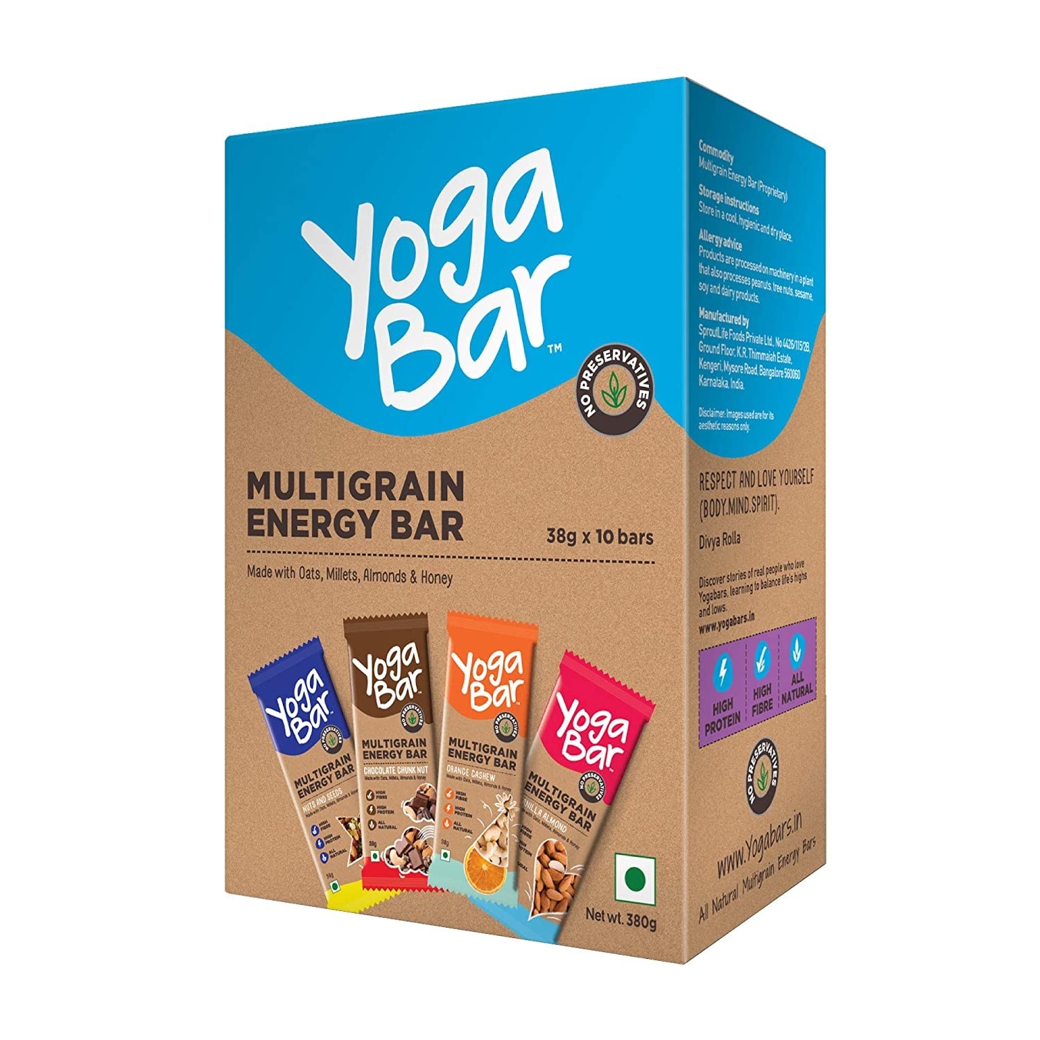 Chocolate Chunk Nut Energy Bars (Pack of 10) – Yoga Bars