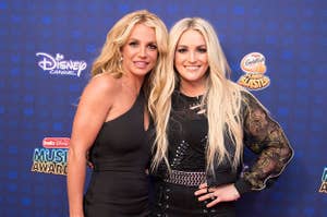 Britney Spears (L) and Jaime Lynn Spears turned out for the 2017 Radio Disney Music Awards (RDMA), music's biggest event for families, 