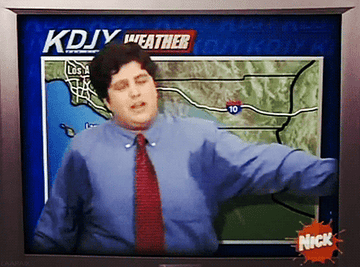 Josh swearing while doing a weather report on Drake and Josh