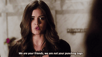 Aria on &quot;Pretty Little Liars&quot;: &quot;We are your friends, not your punching bags&quot;