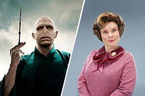 Dolores and Voldermort facing off in evilness
