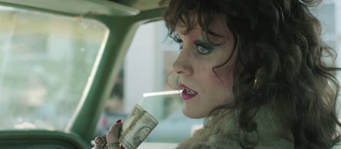 Jared Leto's character has a discussion with someone in a car