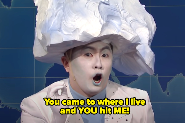 Bowen as an iceberg on SNL saying