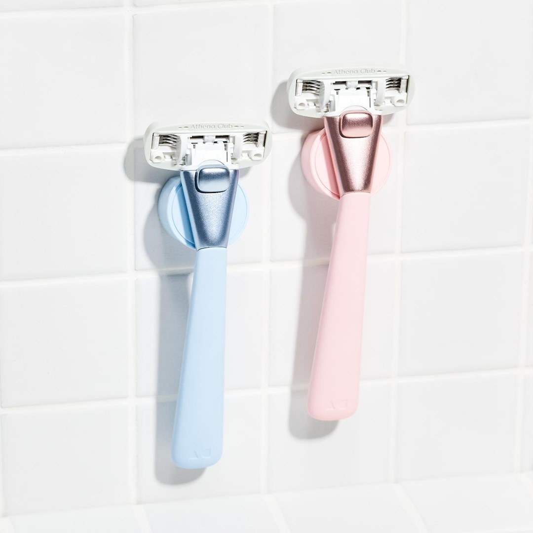 the pink and blue razor 
