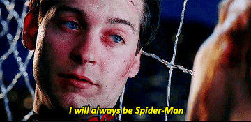 Tobey Maguire as Peter Parker in &quot;Spider-Man.&quot;
