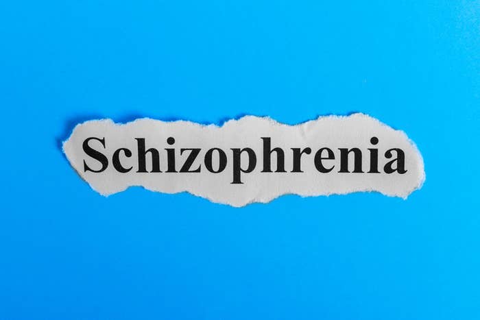 Schizophrenia text on paper